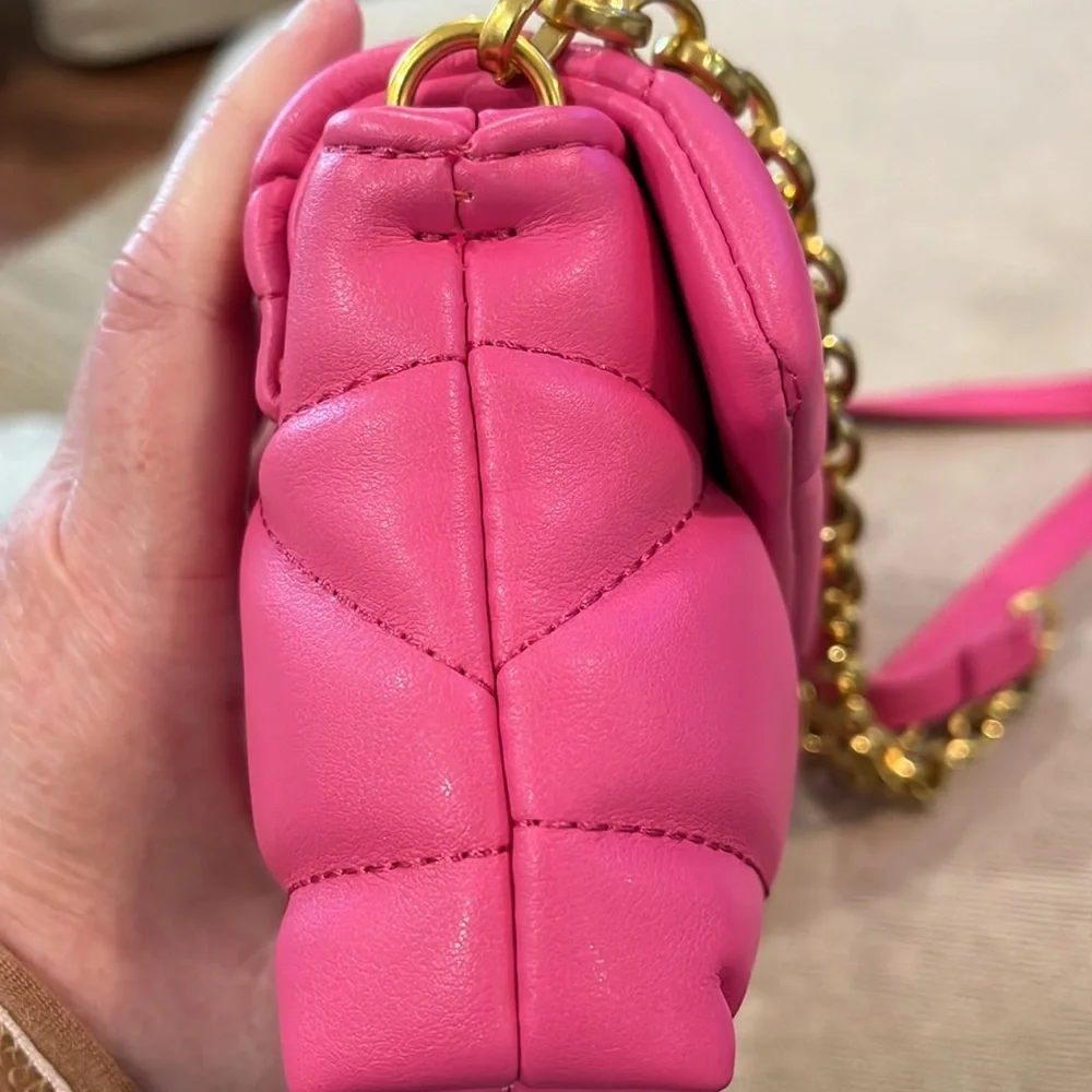 Mango Pink Quilted Chain Bag/NWT